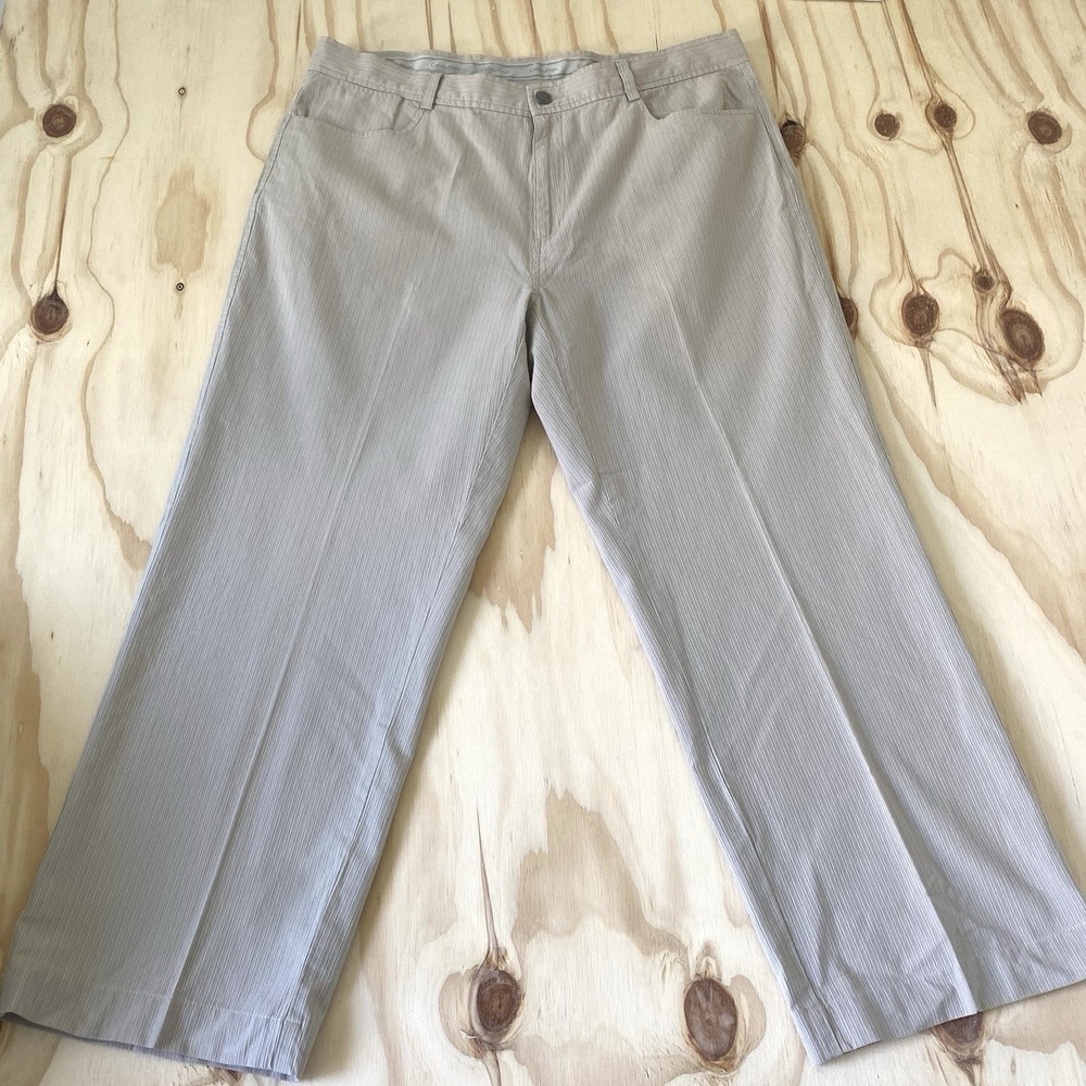 Calvin Klein Cotton Blend Men's Pants Size 38X32 Beige Lightweight Resortcore